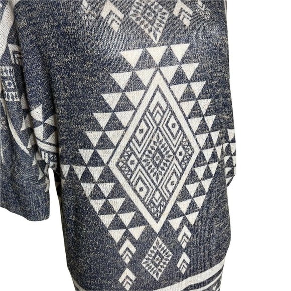 Charming Charlie Women's Boho Dolman Short Sleeve Sweater Size Medium Geometric - Picture 2 of 9